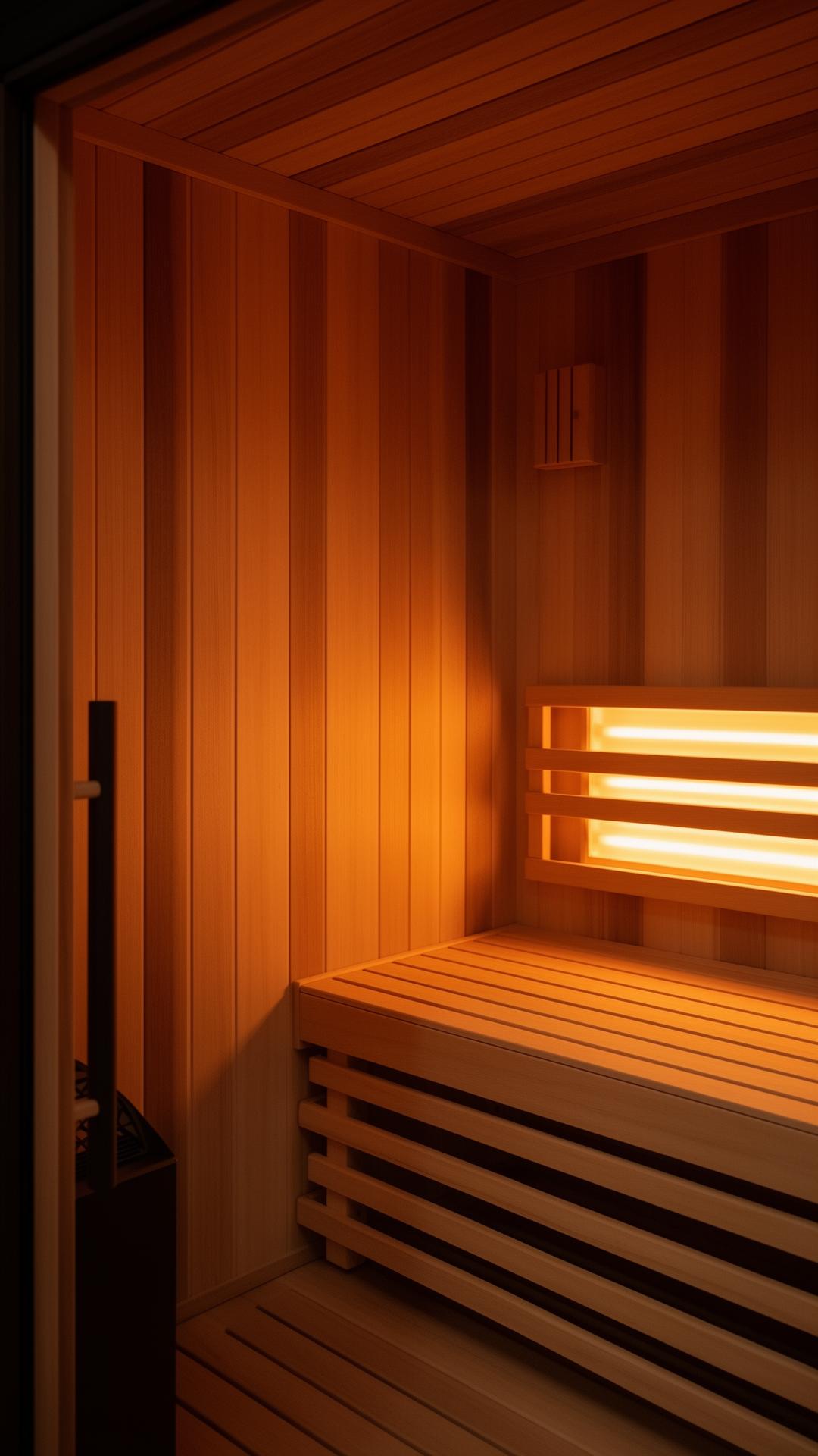 Premium-Infrarotsauna-Visual für den Clear Light Rabattcode LONGEVITYHACKERS